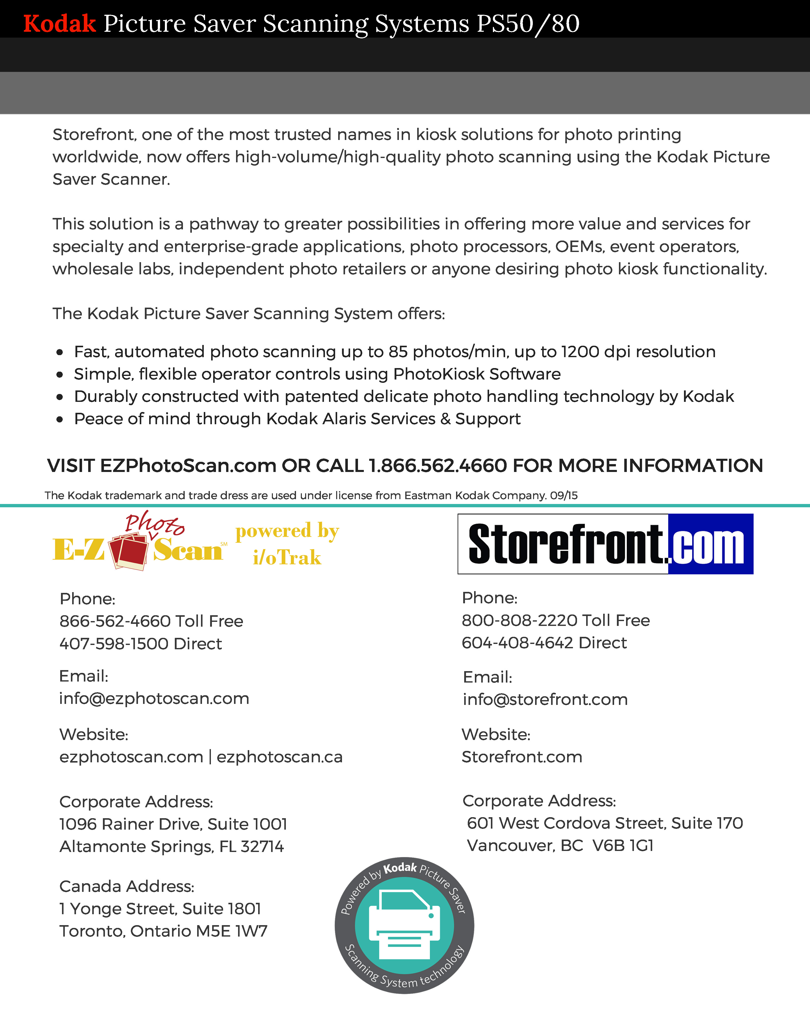 EZ Photo Scan Partners with to Serve Retail Kiosk Channel